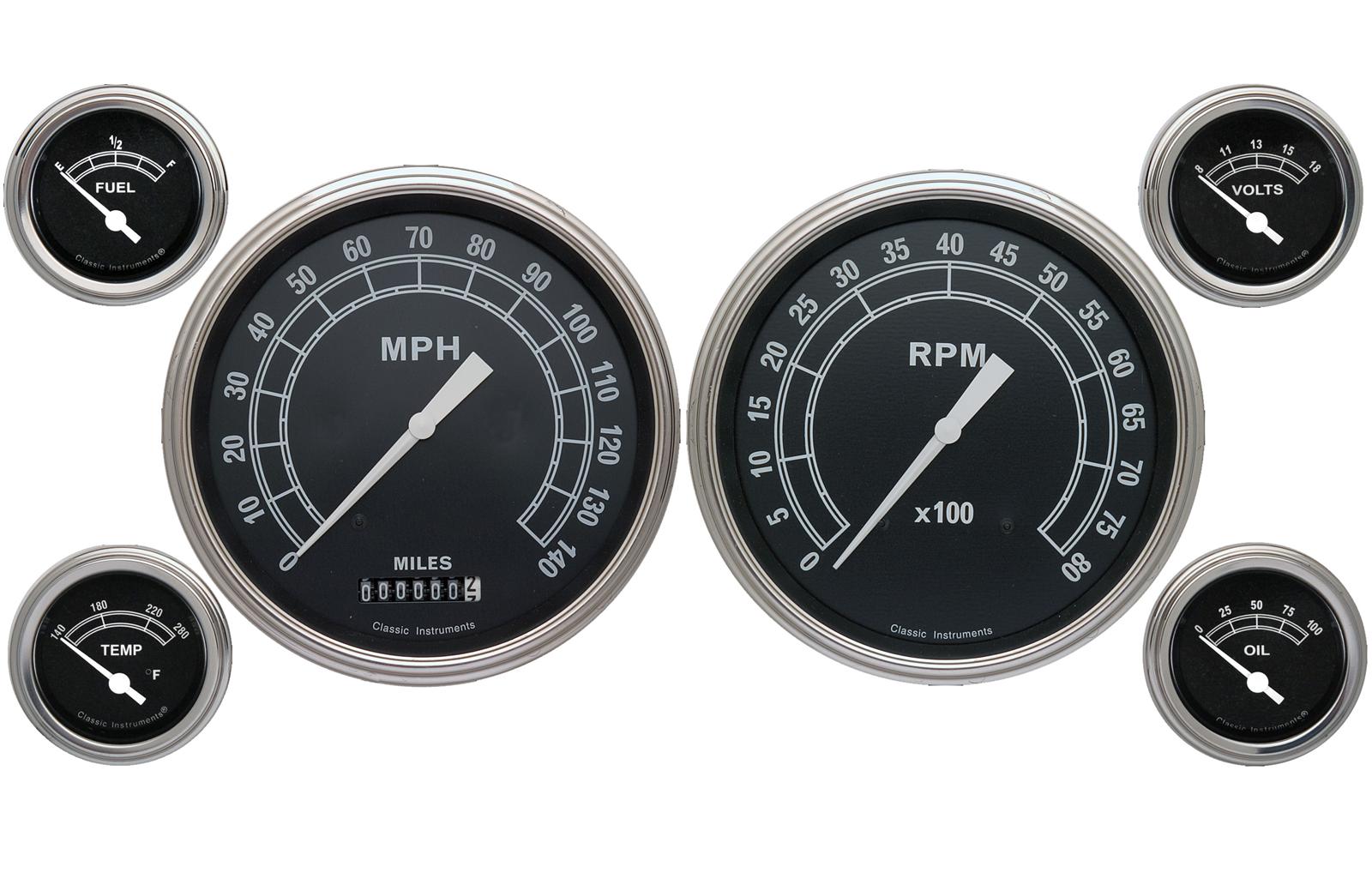 Classic Instruments Traditional Series Gauge Sets TR51SLC