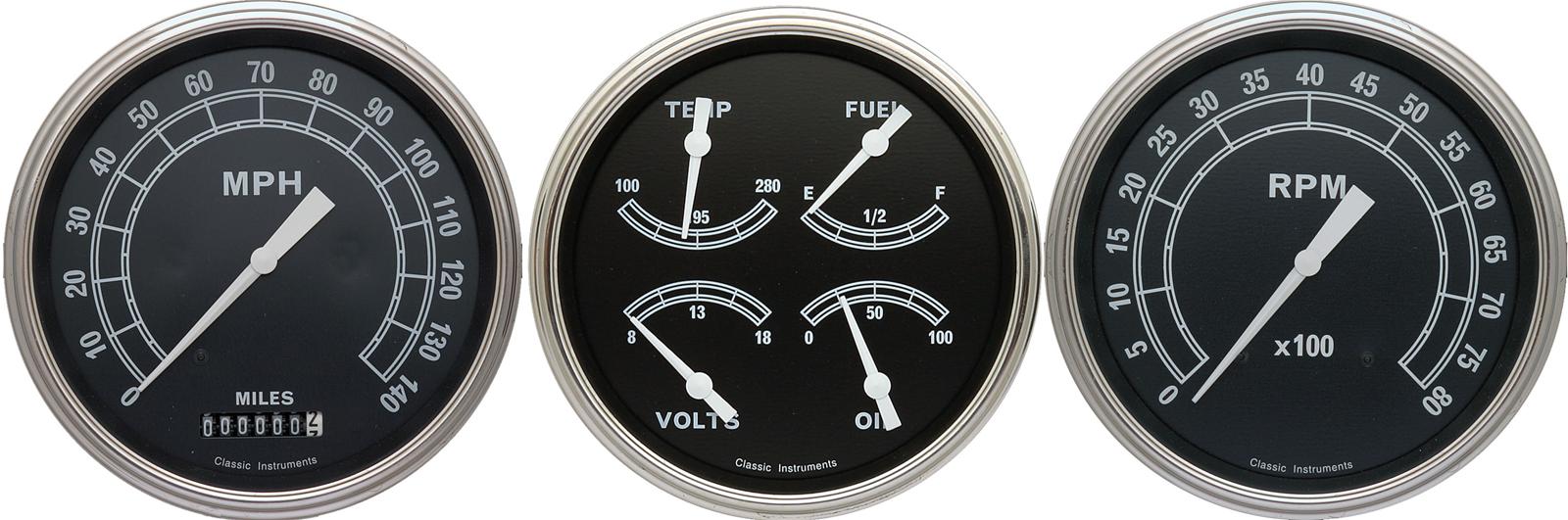 Classic Instruments Traditional Series Gauge Sets TR53SLF