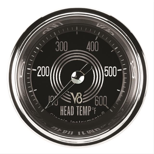 Classic Instruments V8 Red Steelie Series Gauges V8RS197SLC