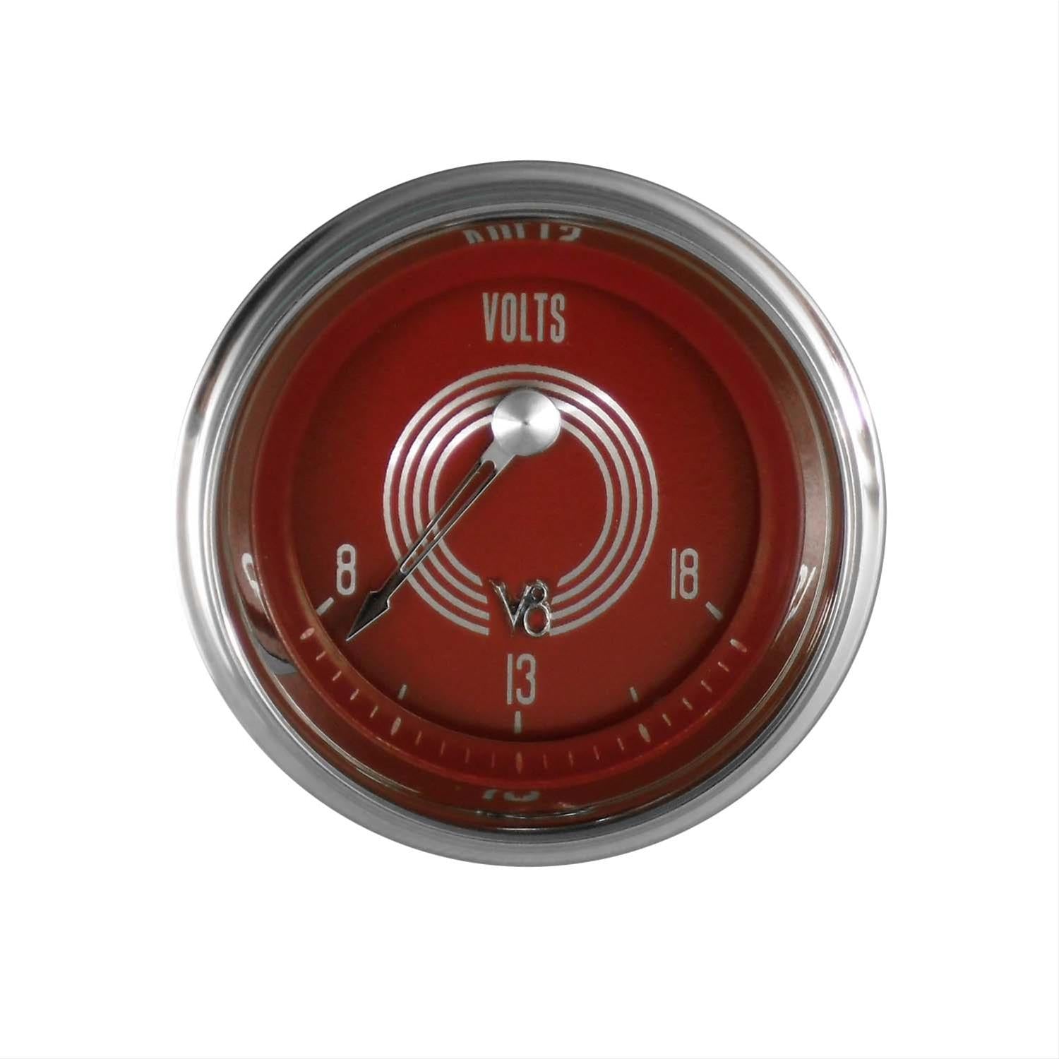 Classic Instruments V8 Red Steelie Series Gauges V8RS30SHC