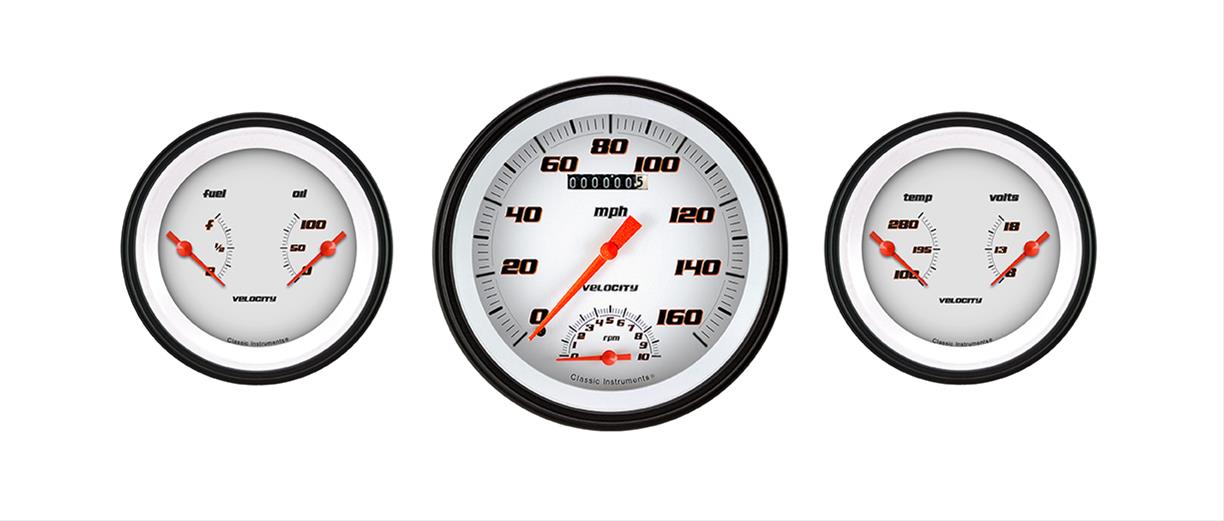 Classic Instruments Velocity Series Gauge Sets VS61WBLF