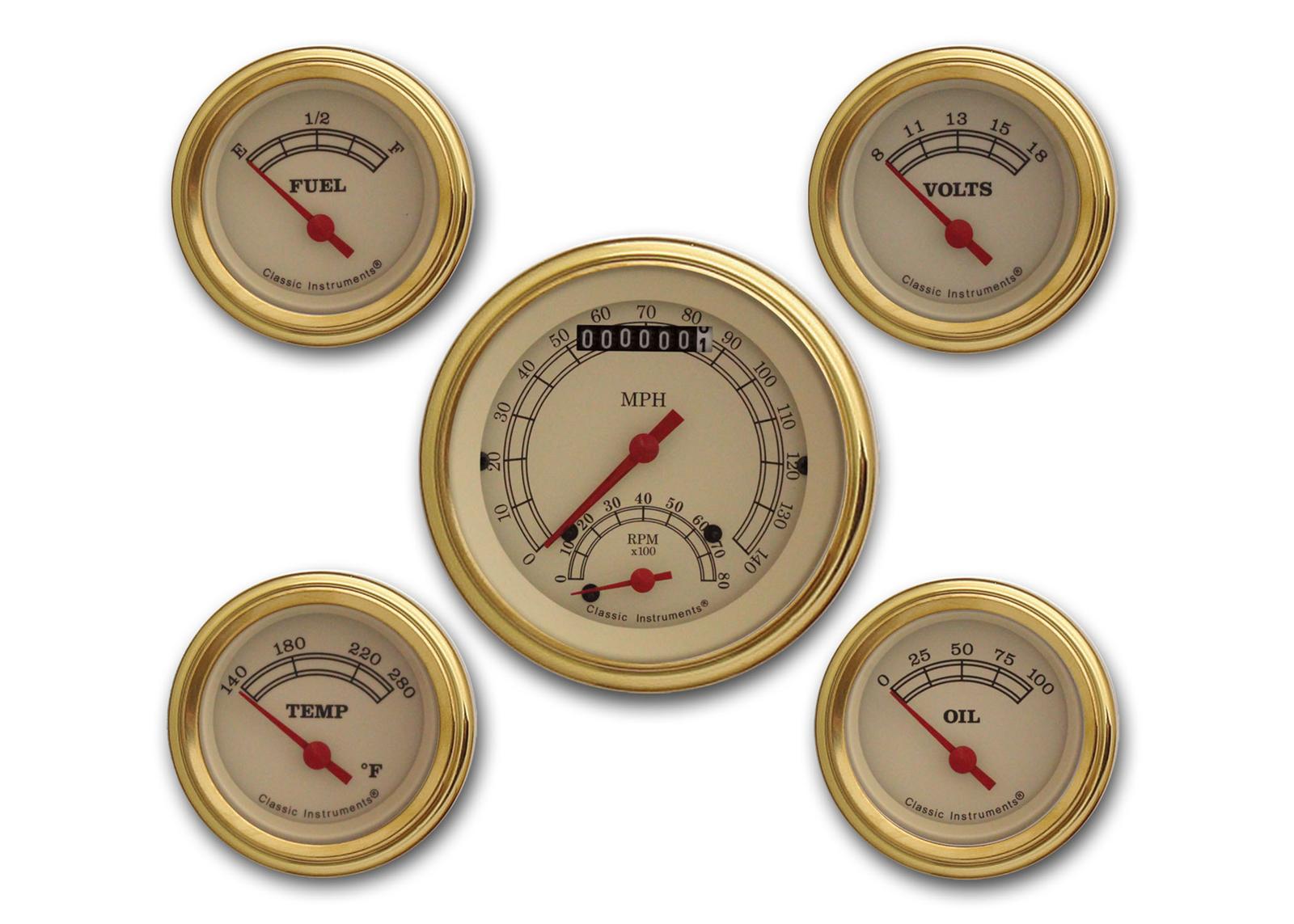 Classic Instruments Vintage Series Gauge Sets VT35GLC