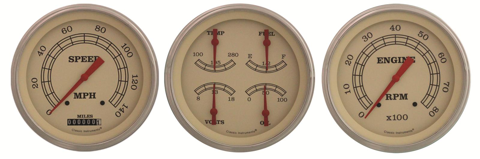 Classic Instruments Vintage Series Gauge Sets VT53SLC
