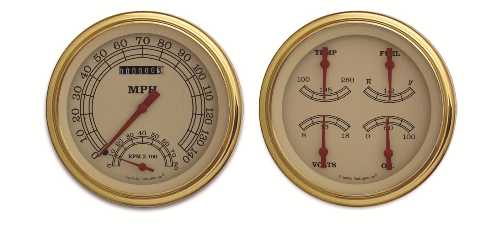 Classic Instruments Vintage Series Gauge Sets VT62GLF