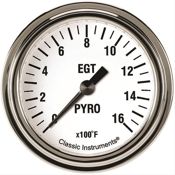 Classic Instruments White Hot Series Gauges WH398SLF