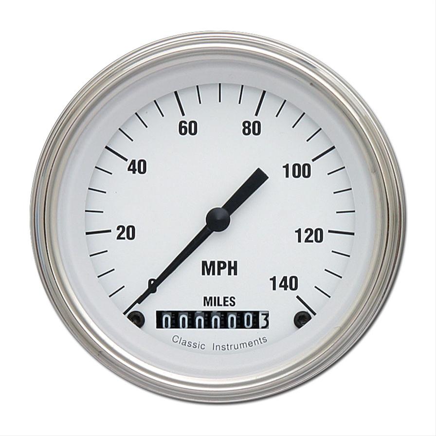 Classic Instruments White Hot Series Speedometers WH55SLC
