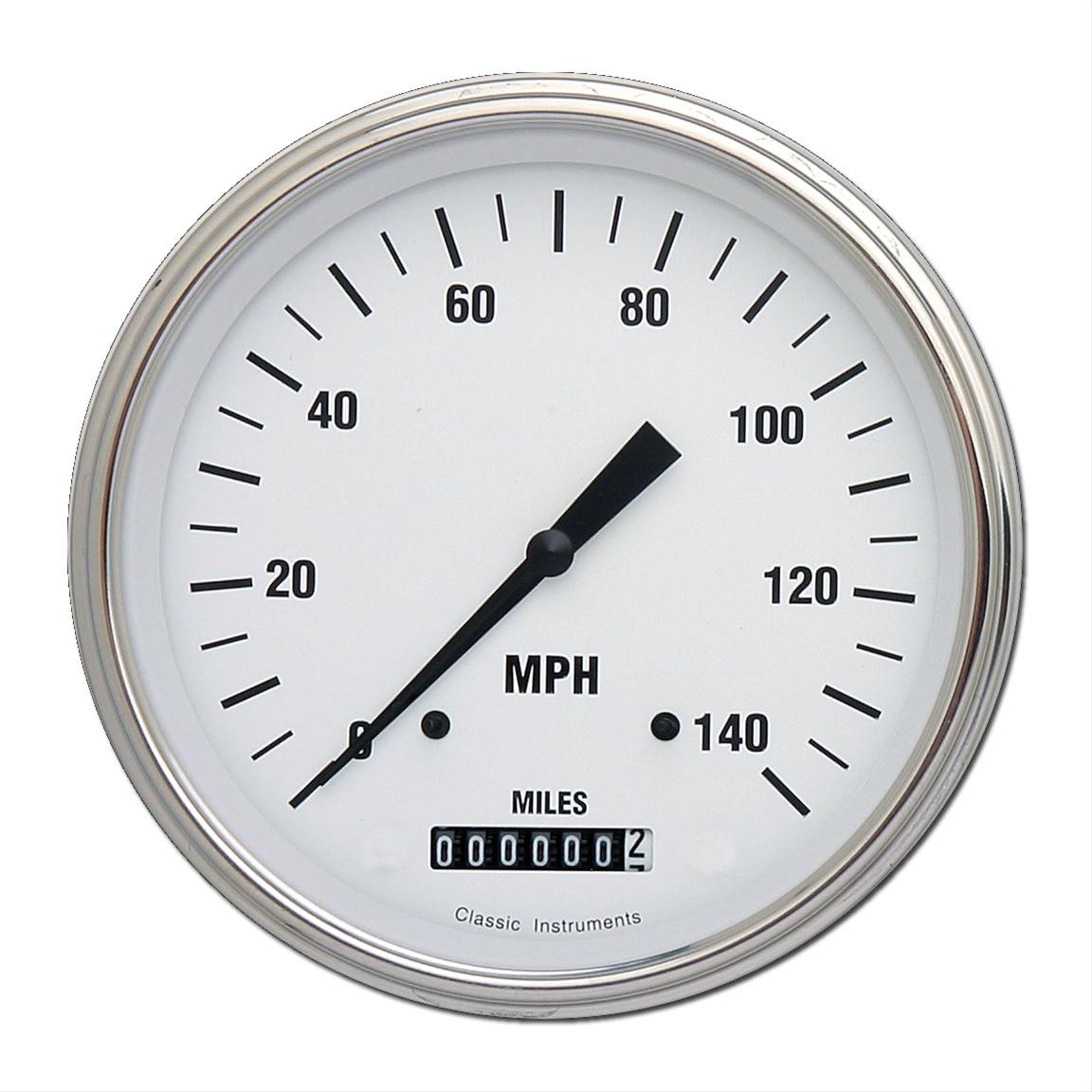 Classic Instruments White Hot Series Speedometers WH56SLC
