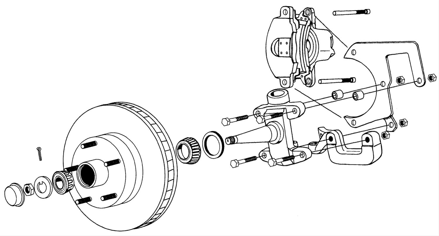 Classic Performance Front Disc Brake Kits 4852CBK-4.5