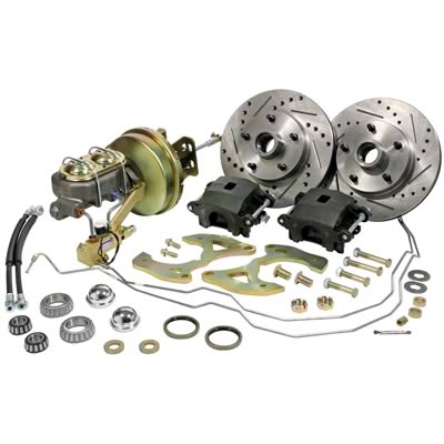 Classic Performance 1955-64 Chevy Fullsize Car Complete Stock Spindle Disc Brake Kits 5557CBK-S-9