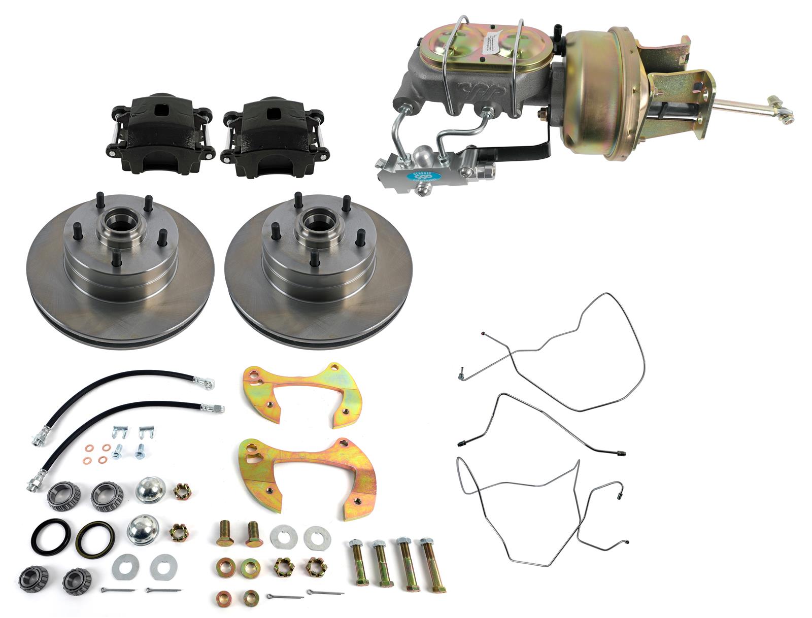 Classic Performance 1955-64 Chevy Fullsize Car Complete Stock Spindle Disc Brake Kits 5864CBK-S-7