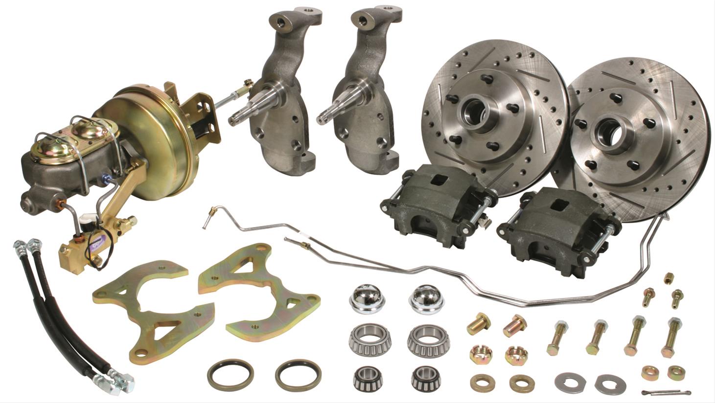 Classic Performance 1955-64 Chevy Fullsize Car Complete Stock Spindle Disc Brake Kits 5864CBK-S-7