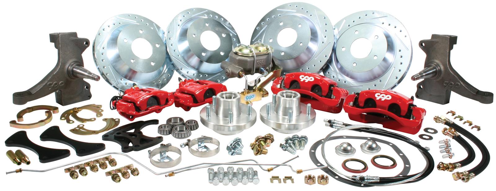 Classic Performance Complete Front and Rear Disc Brake Kits 6366FRBK6-BB