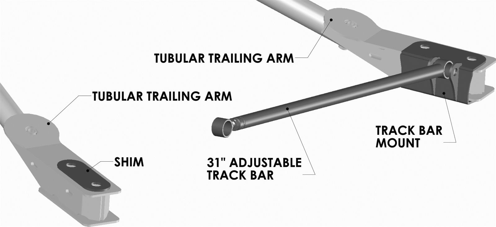 Classic Performance Trac Bars 6572DTBK