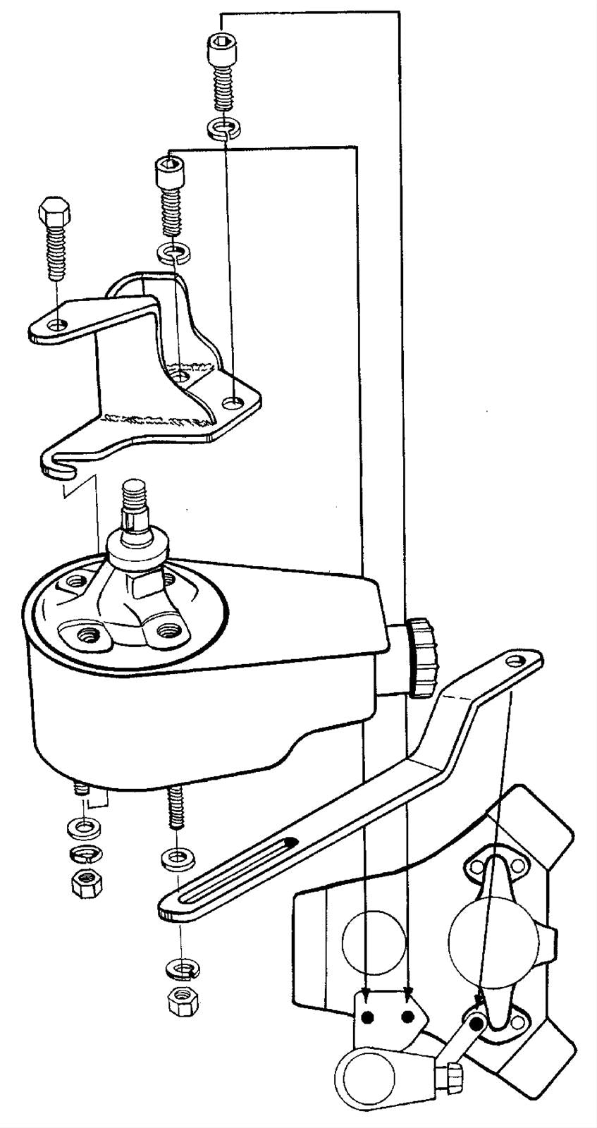 Classic Performance Power Steering Pump Mounting Brackets PS808