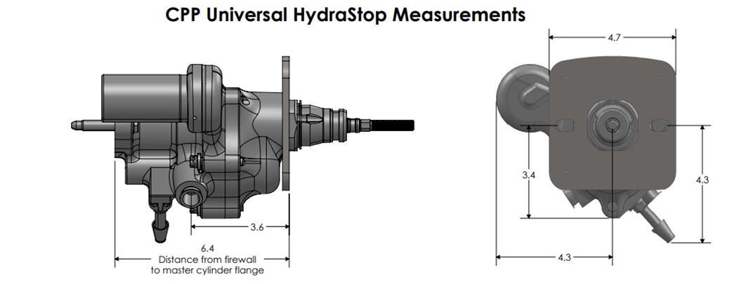 Classic Performance Hydrastop Hydraulic Brake Assist Kits UNIHBK-BSB
