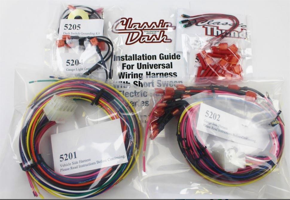 Classic Thunder Road Universal Gauge Wiring Harnesses 5200