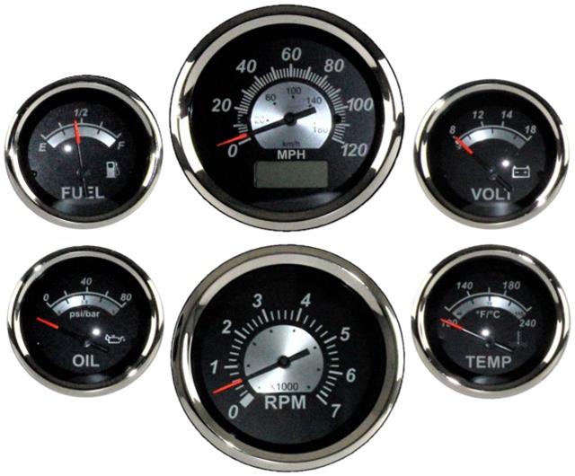Classic Thunder Road VeeThree Elite Series Gauge Kits 7119190