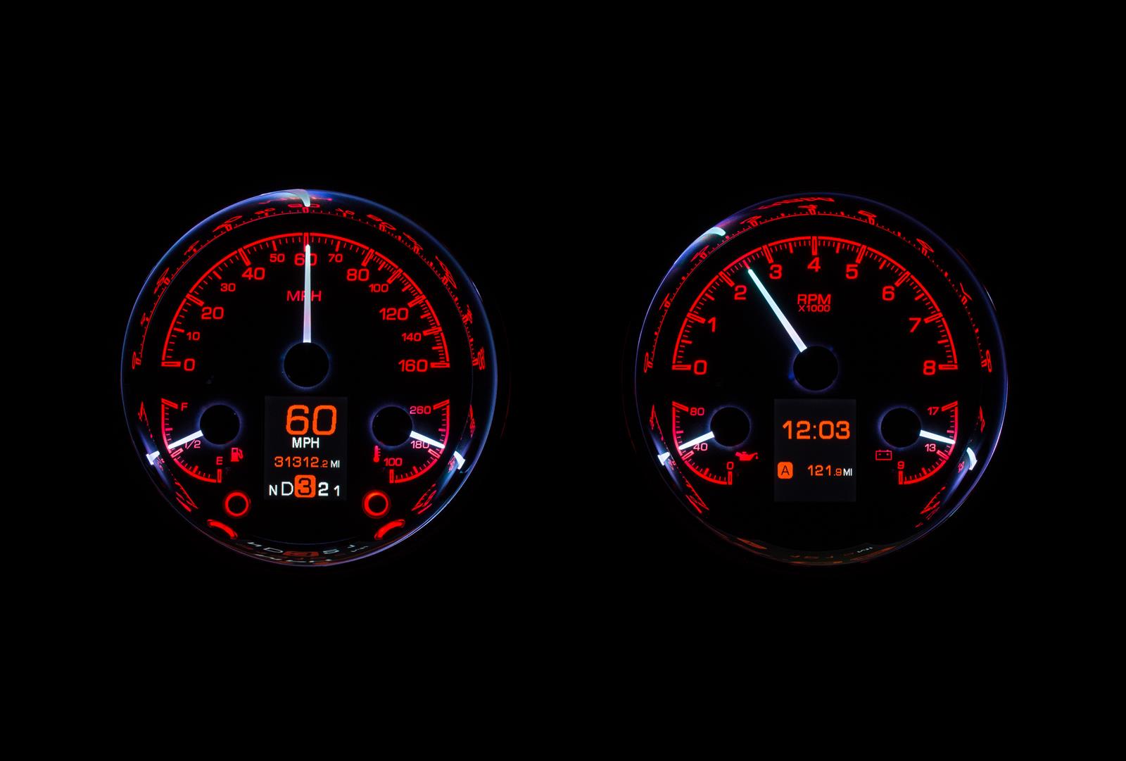 Dakota Digital HDX Series Universal Round Analog Gauge Kits HDX-2014-S