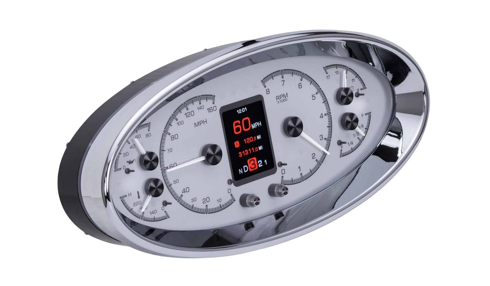 Dakota Digital HDX Series Universal Elliptical Analog Gauge Kits HDX-2017-S