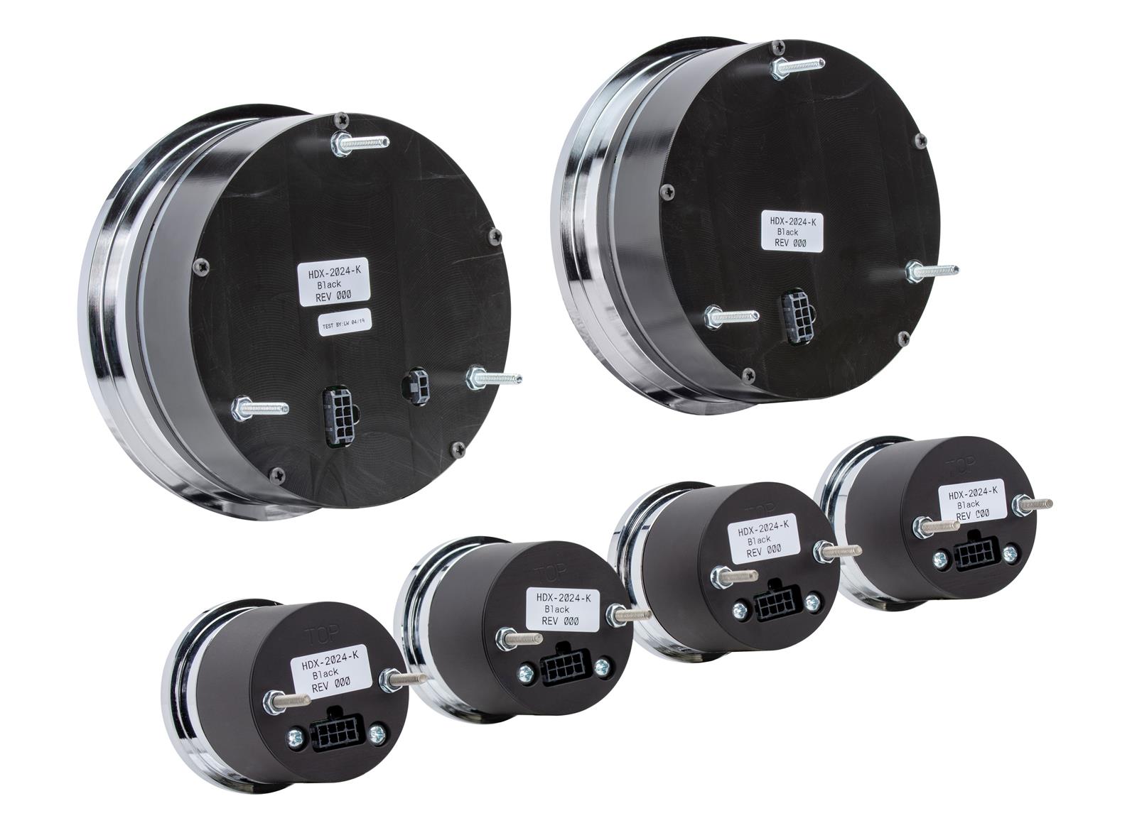 Dakota Digital HDX Series Universal Round Analog Gauge Kits HDX-2024-K