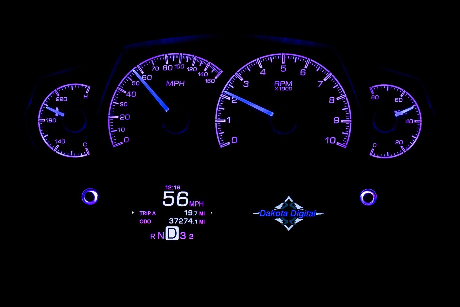 Dakota Digital HDX Series Universal Competition Analog Gauge Kits HDX-2100-K