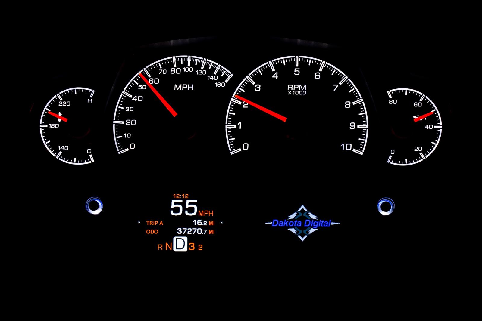 Dakota Digital HDX Series Universal Competition Analog Gauge Kits HDX-2100-S