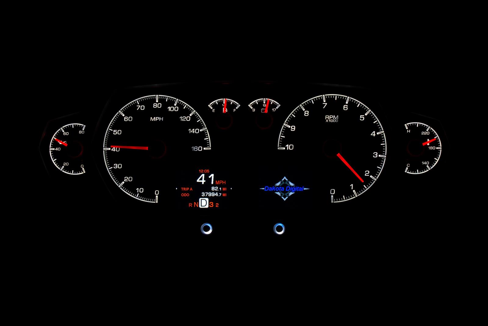 Dakota Digital HDX Series Universal Competition Analog Gauge Kits HDX-2200-S