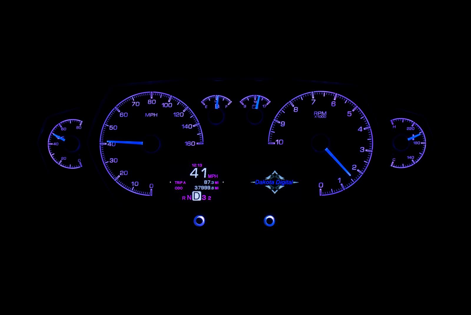 Dakota Digital HDX Series Universal Competition Analog Gauge Kits HDX-2200-S