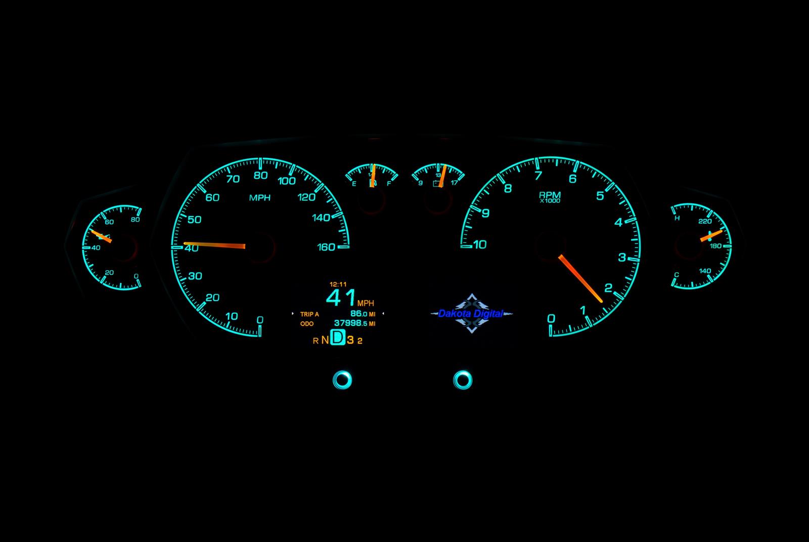 Dakota Digital HDX Series Universal Competition Analog Gauge Kits HDX-2200-S