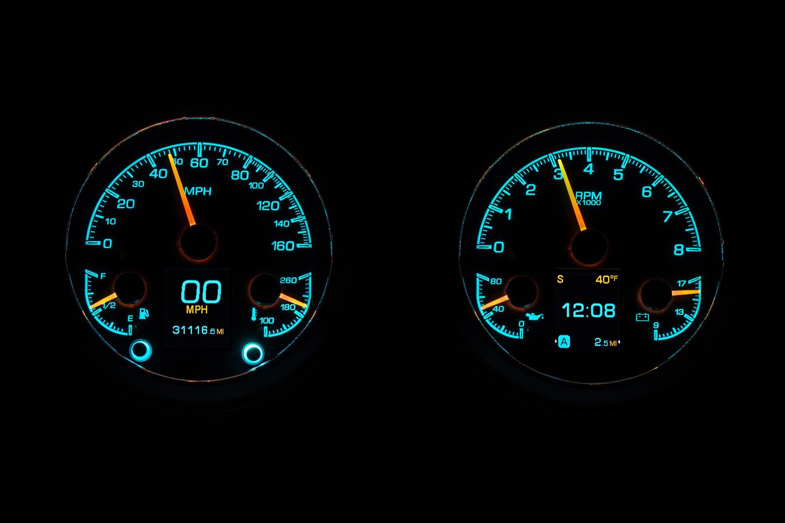 Dakota Digital HDX Direct-Fit Analog Gauge Systems HDX-47C-PU-S