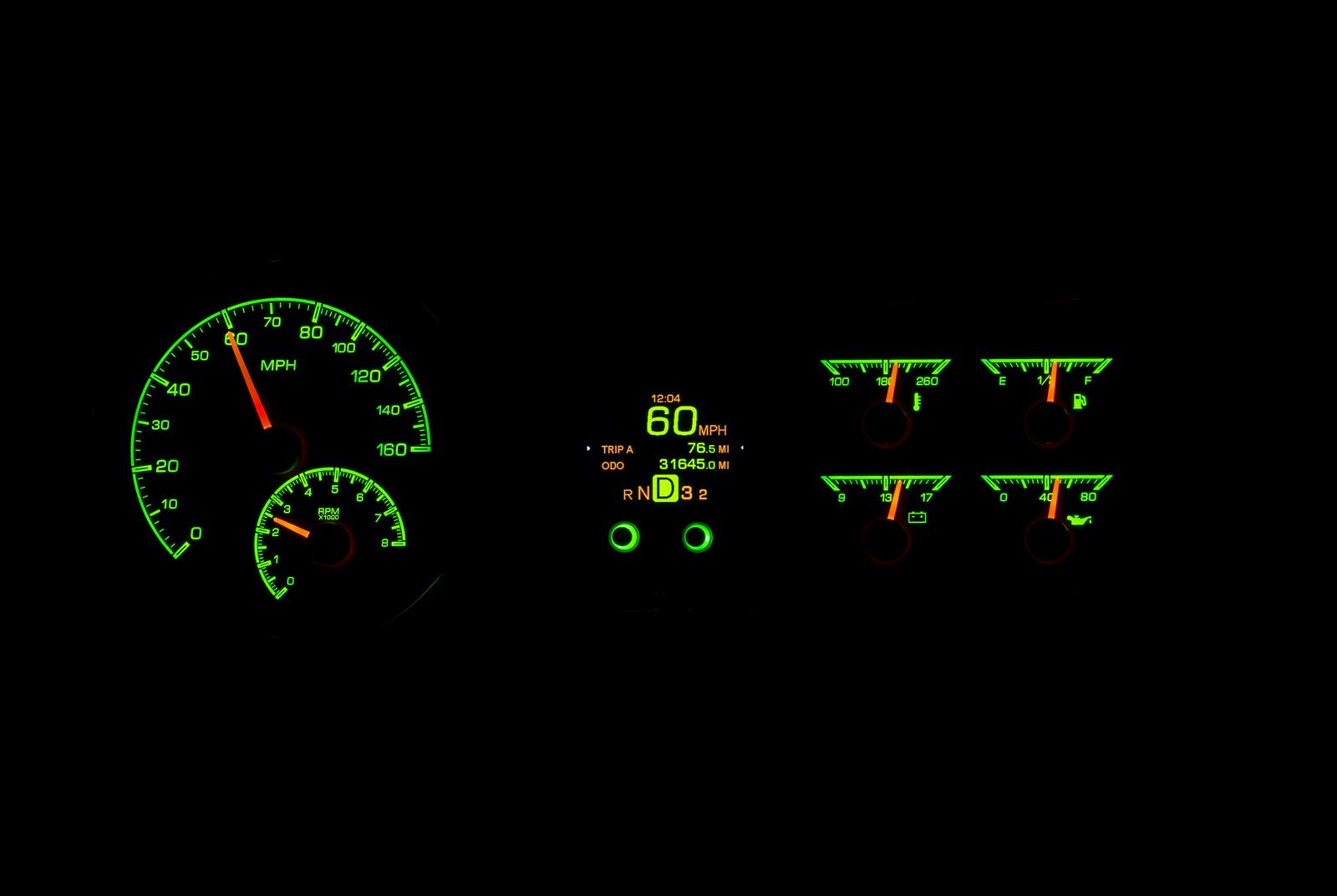 Dakota Digital HDX Direct-Fit Analog Gauge Systems HDX-53C-S