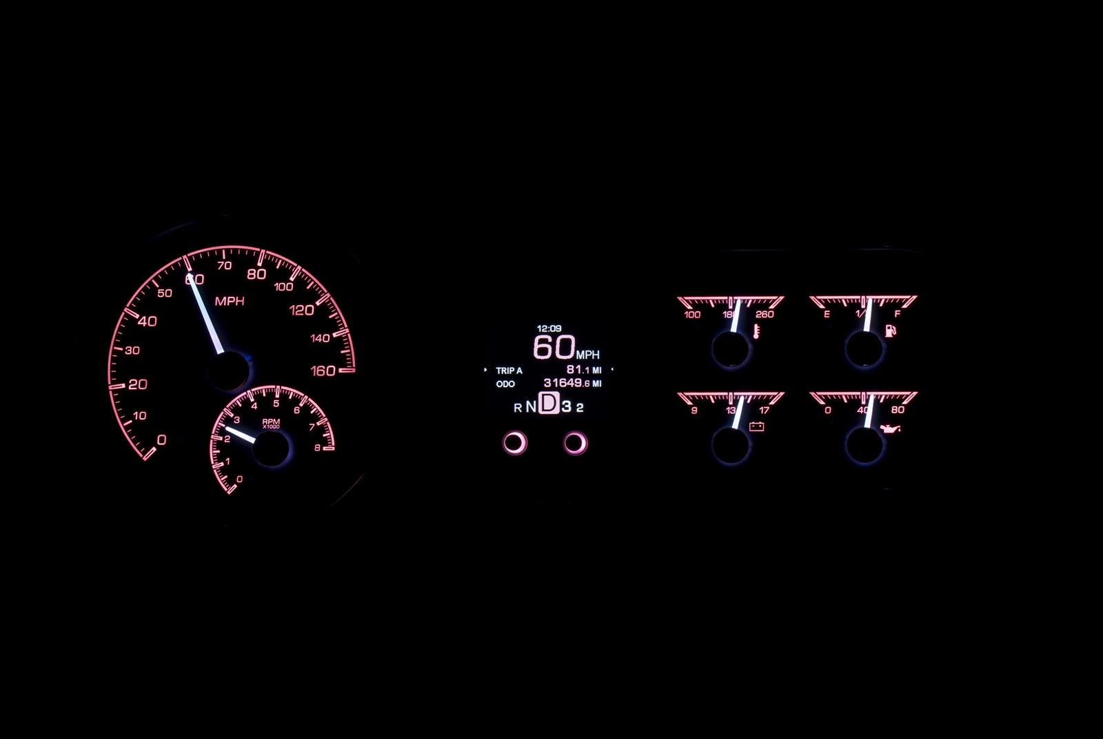 Dakota Digital HDX Direct-Fit Analog Gauge Systems HDX-53C-K