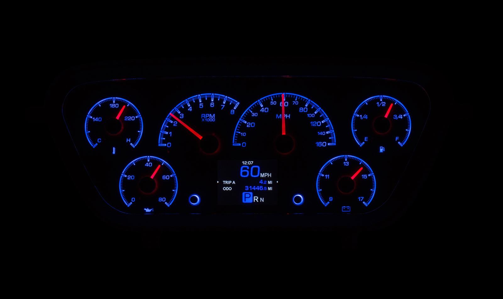 Dakota Digital HDX Direct-Fit Analog Gauge Systems HDX-53F-PU-K