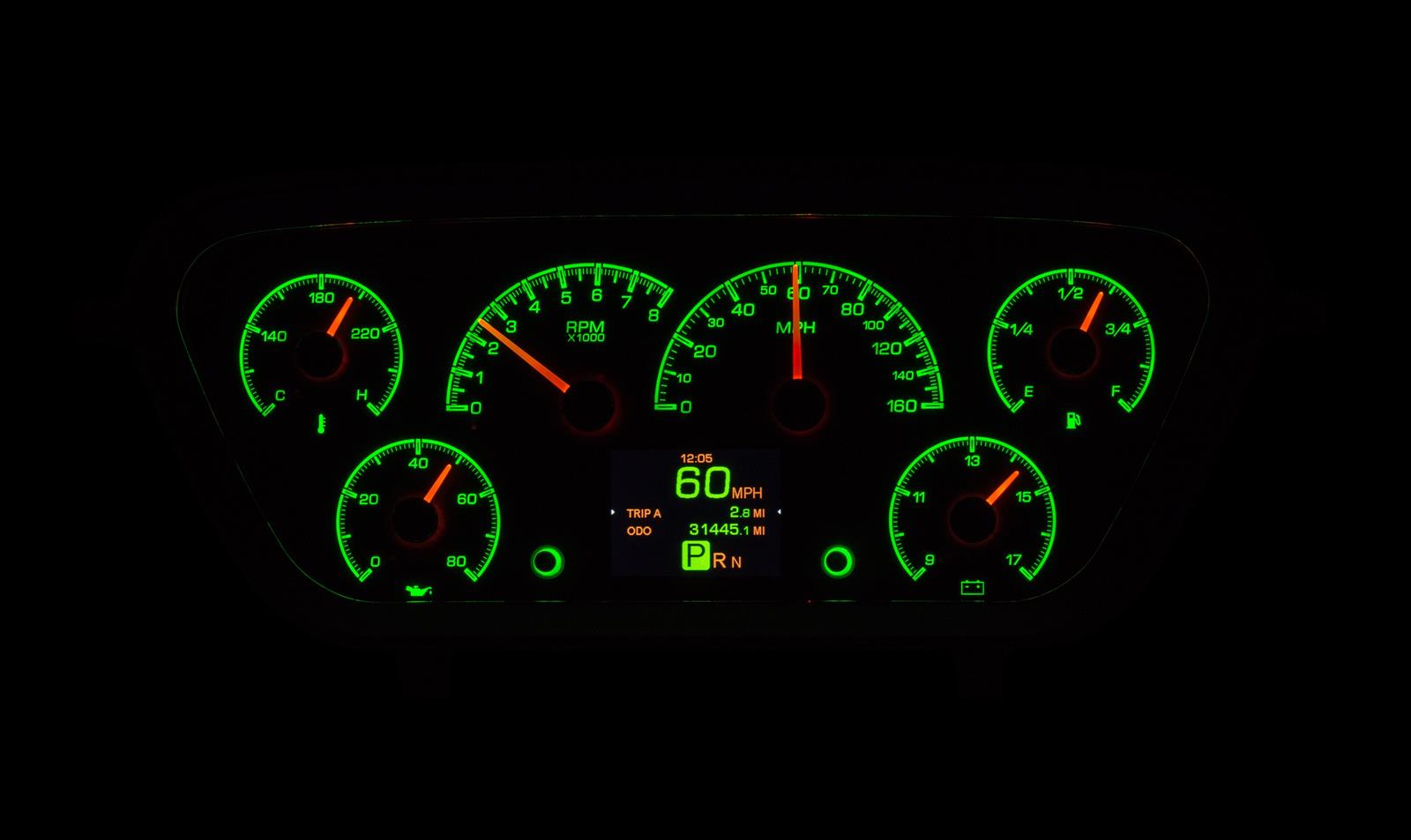 Dakota Digital HDX Direct-Fit Analog Gauge Systems HDX-53F-PU-K