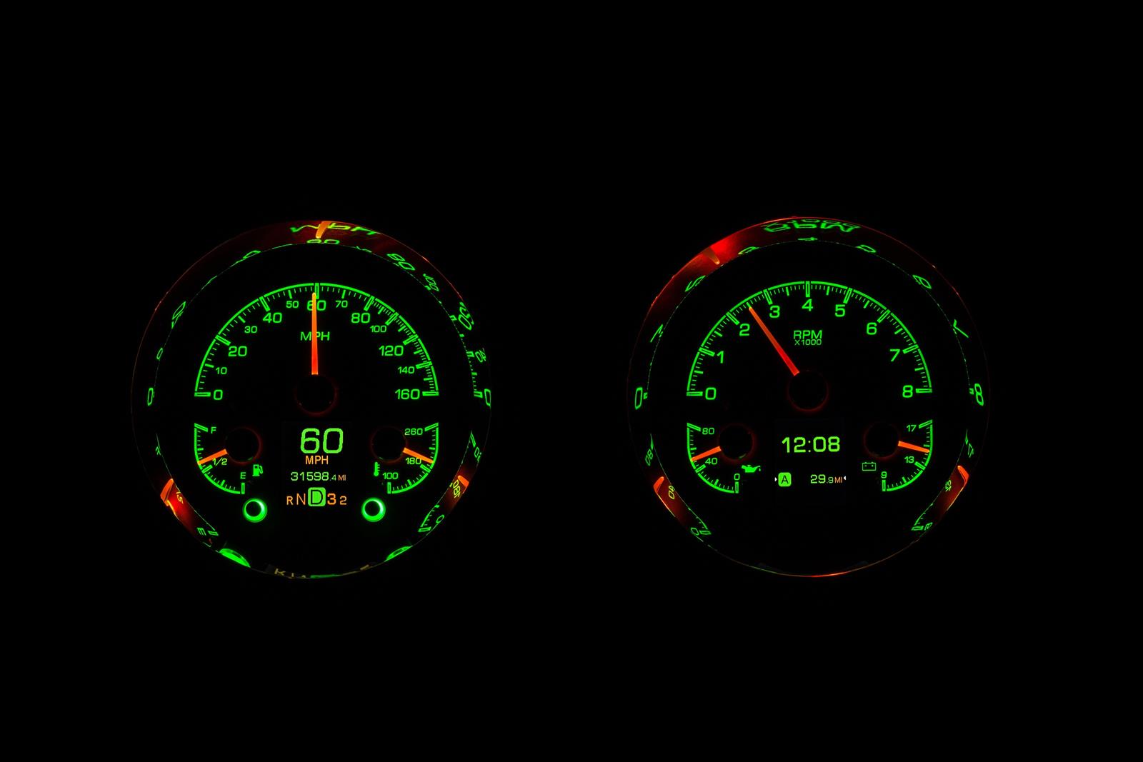 Dakota Digital HDX Direct-Fit Analog Gauge Systems HDX-54C-PU-S