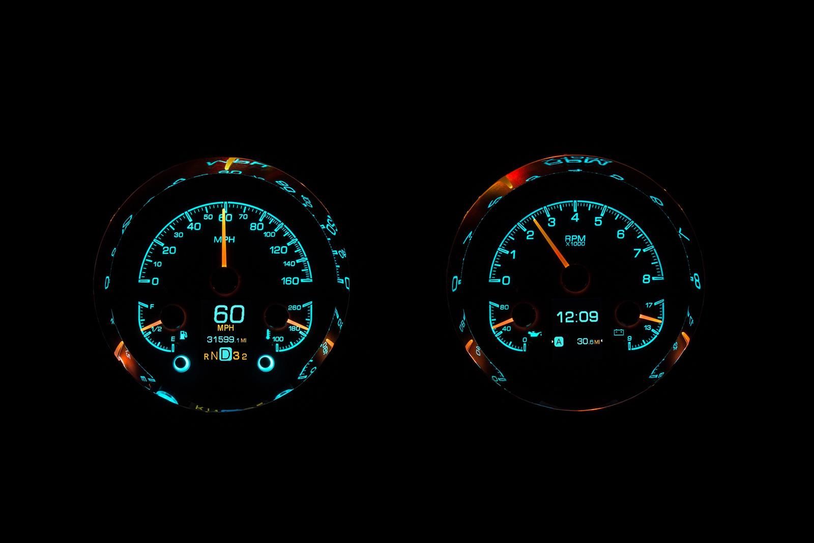 Dakota Digital HDX Direct-Fit Analog Gauge Systems HDX-54C-PU-S