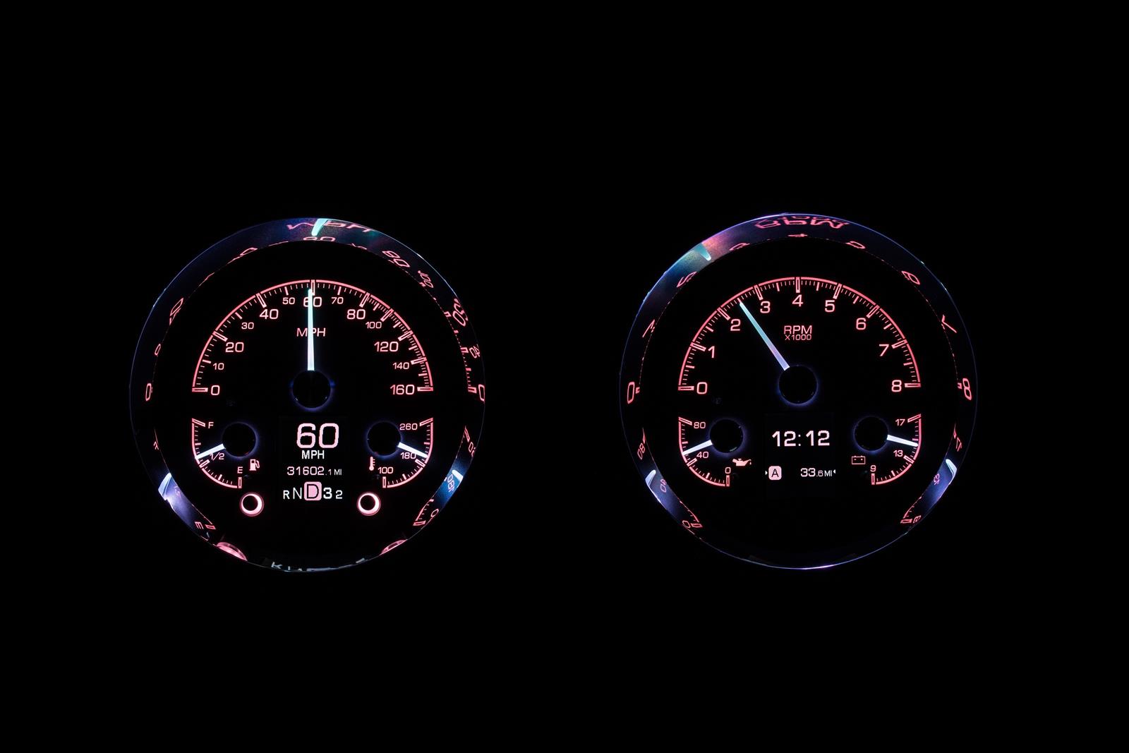 Dakota Digital HDX Direct-Fit Analog Gauge Systems HDX-54C-PU-S