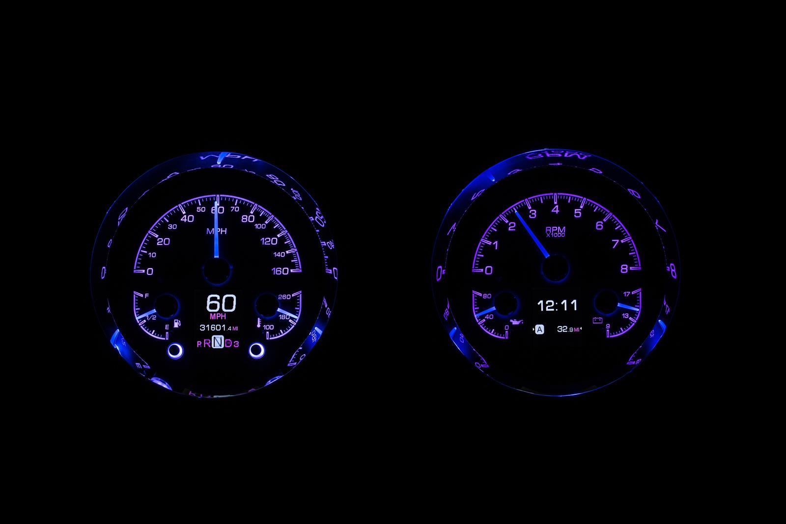 Dakota Digital HDX Direct-Fit Analog Gauge Systems HDX-54C-PU-S