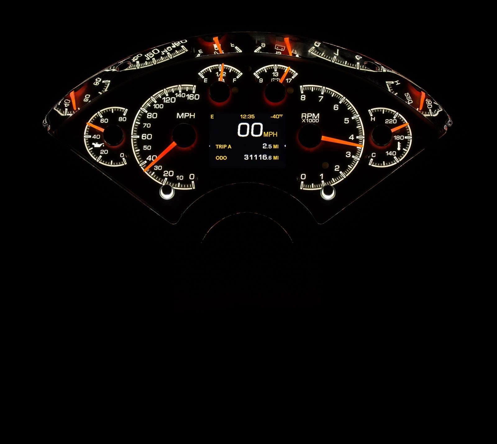 Dakota Digital HDX Direct-Fit Analog Gauge Systems HDX-55C-S