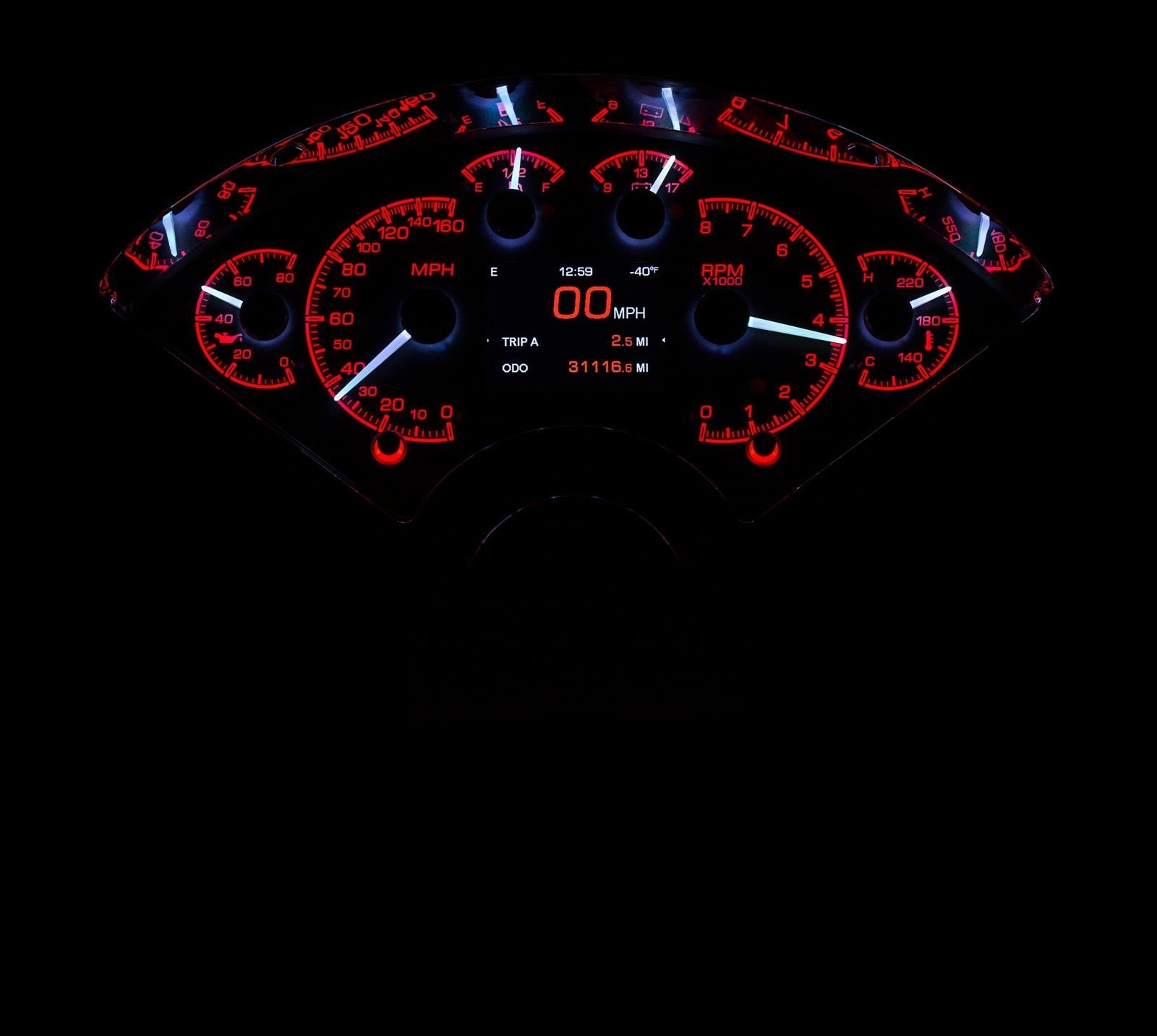 Dakota Digital HDX Direct-Fit Analog Gauge Systems HDX-55C-S