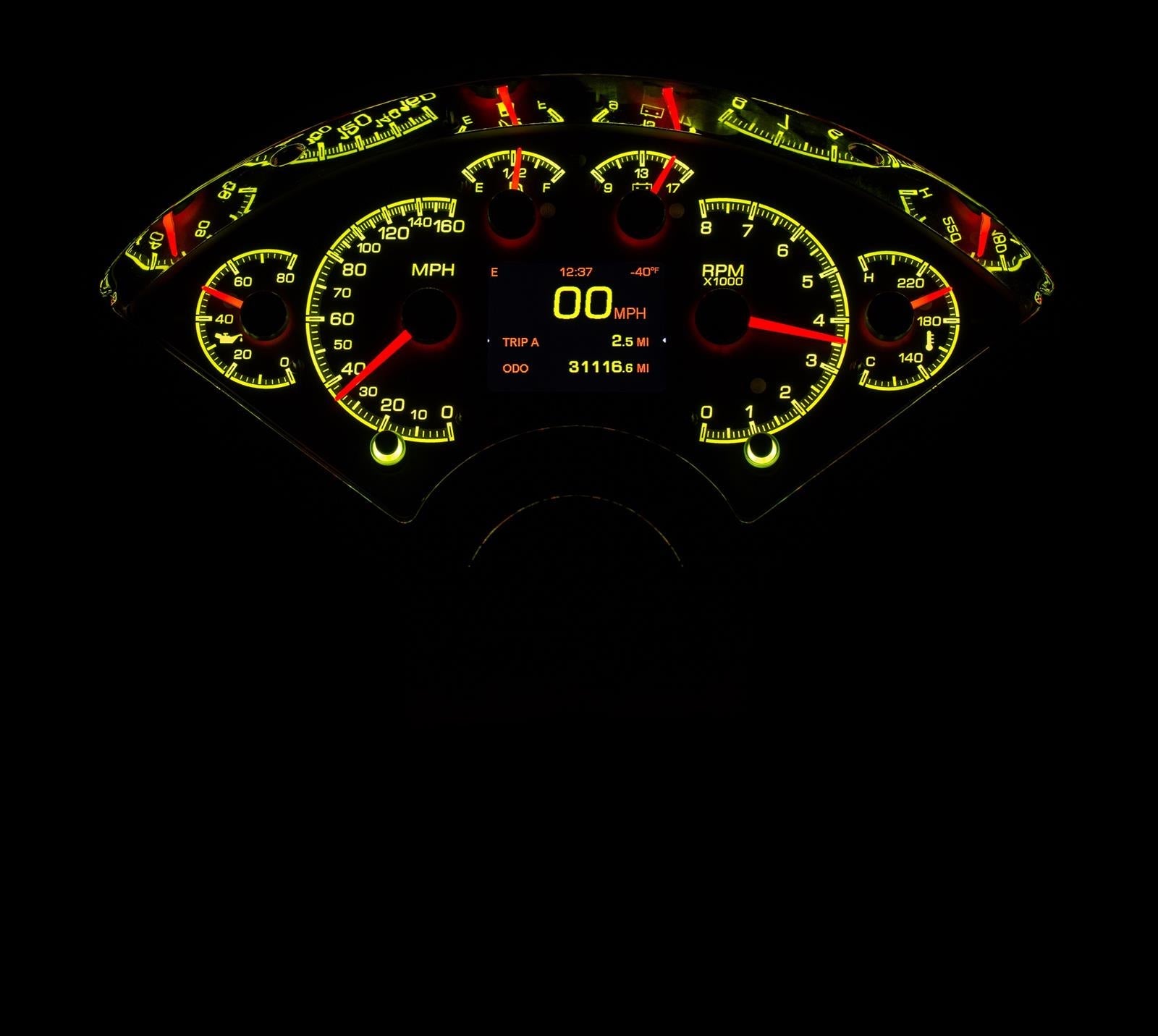 Dakota Digital HDX Direct-Fit Analog Gauge Systems HDX-55C-K