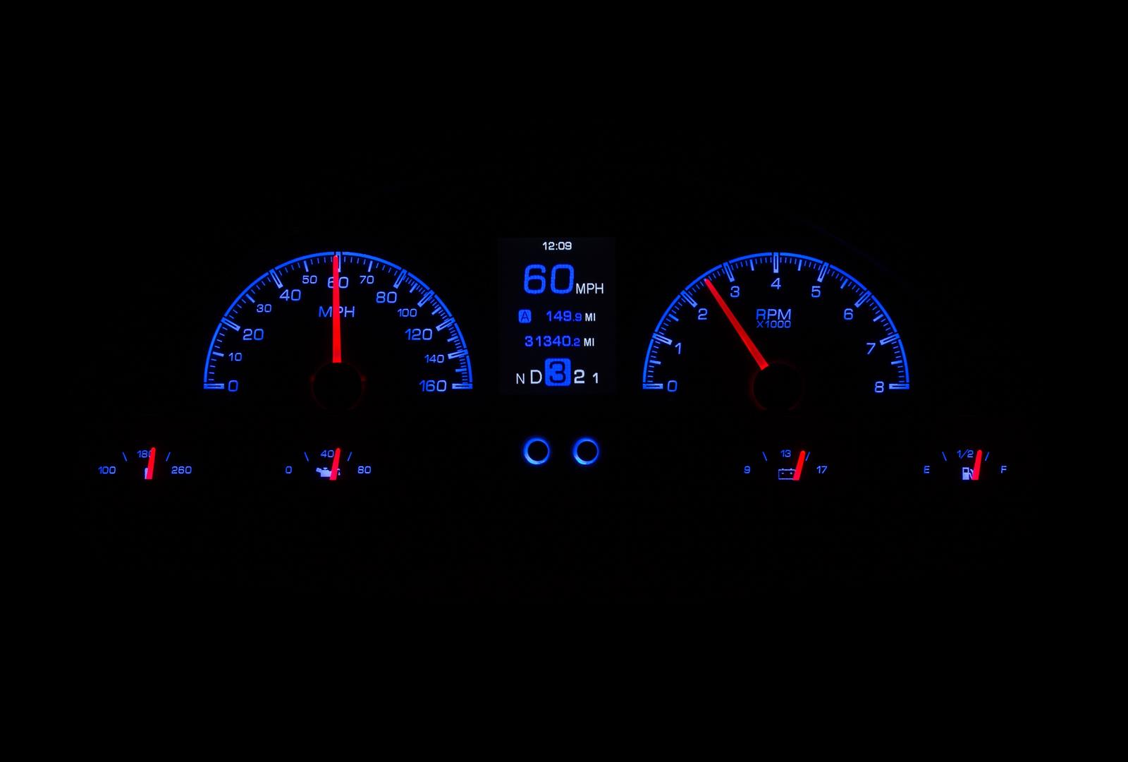 Dakota Digital HDX Direct-Fit Analog Gauge Systems HDX-56F-PU-S