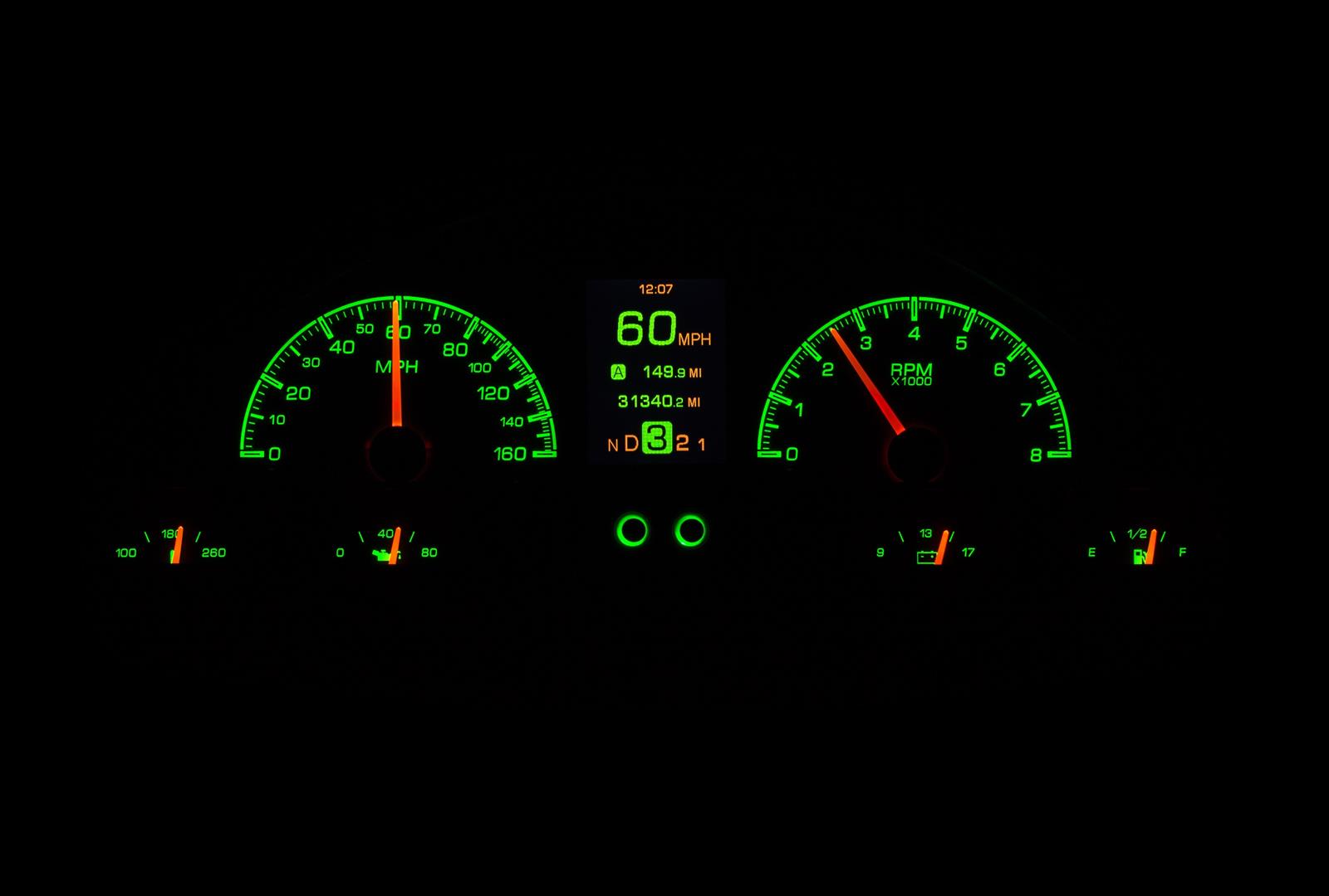 Dakota Digital HDX Direct-Fit Analog Gauge Systems HDX-56F-PU-K