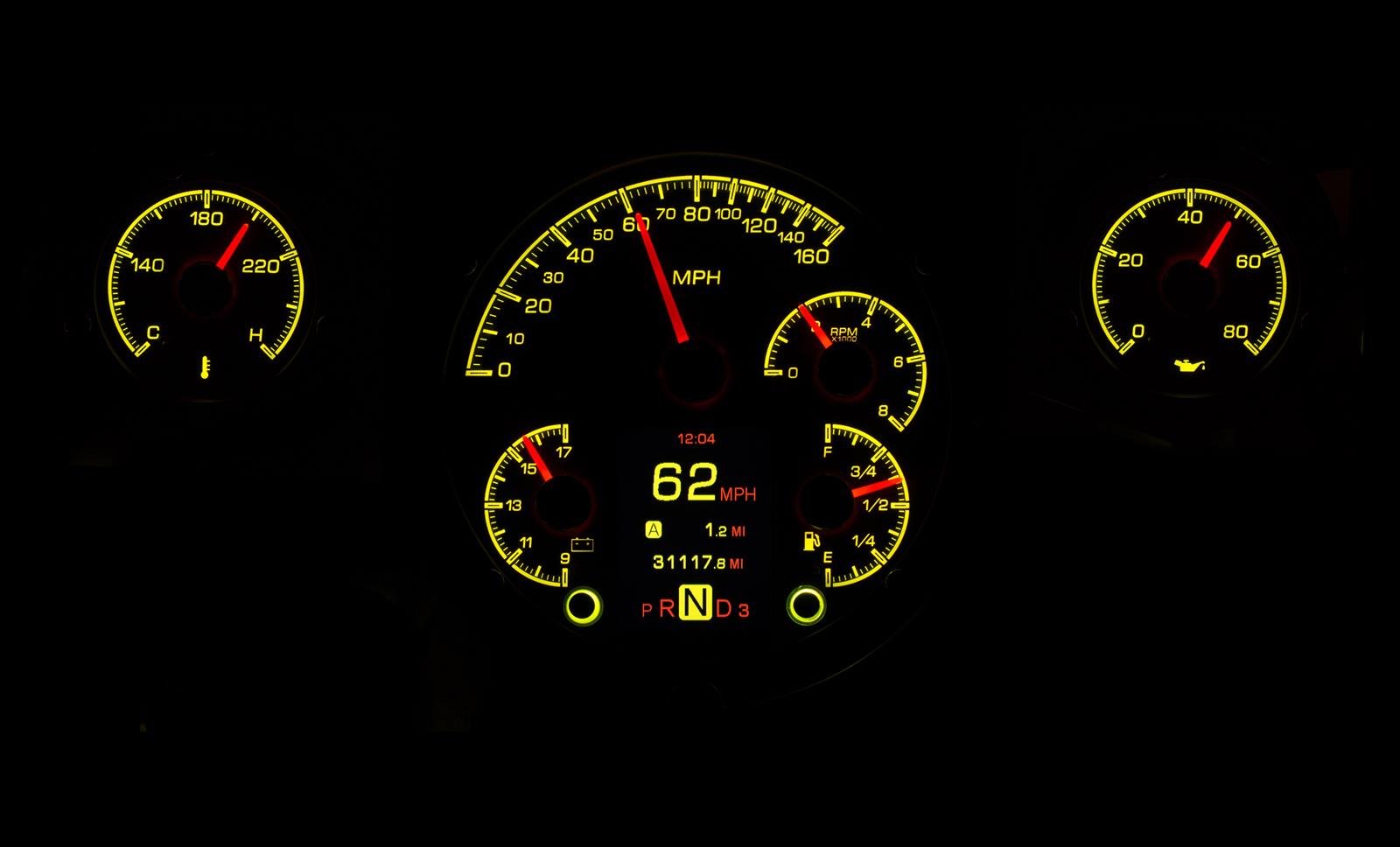 Dakota Digital HDX Direct-Fit Analog Gauge Systems HDX-57C-S