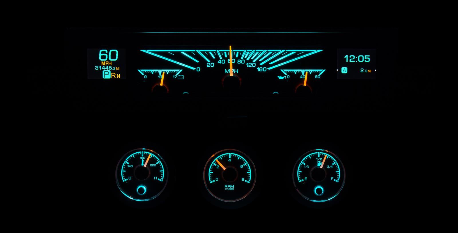 Dakota Digital HDX Direct-Fit Analog Gauge Systems HDX-61C-IMP-S