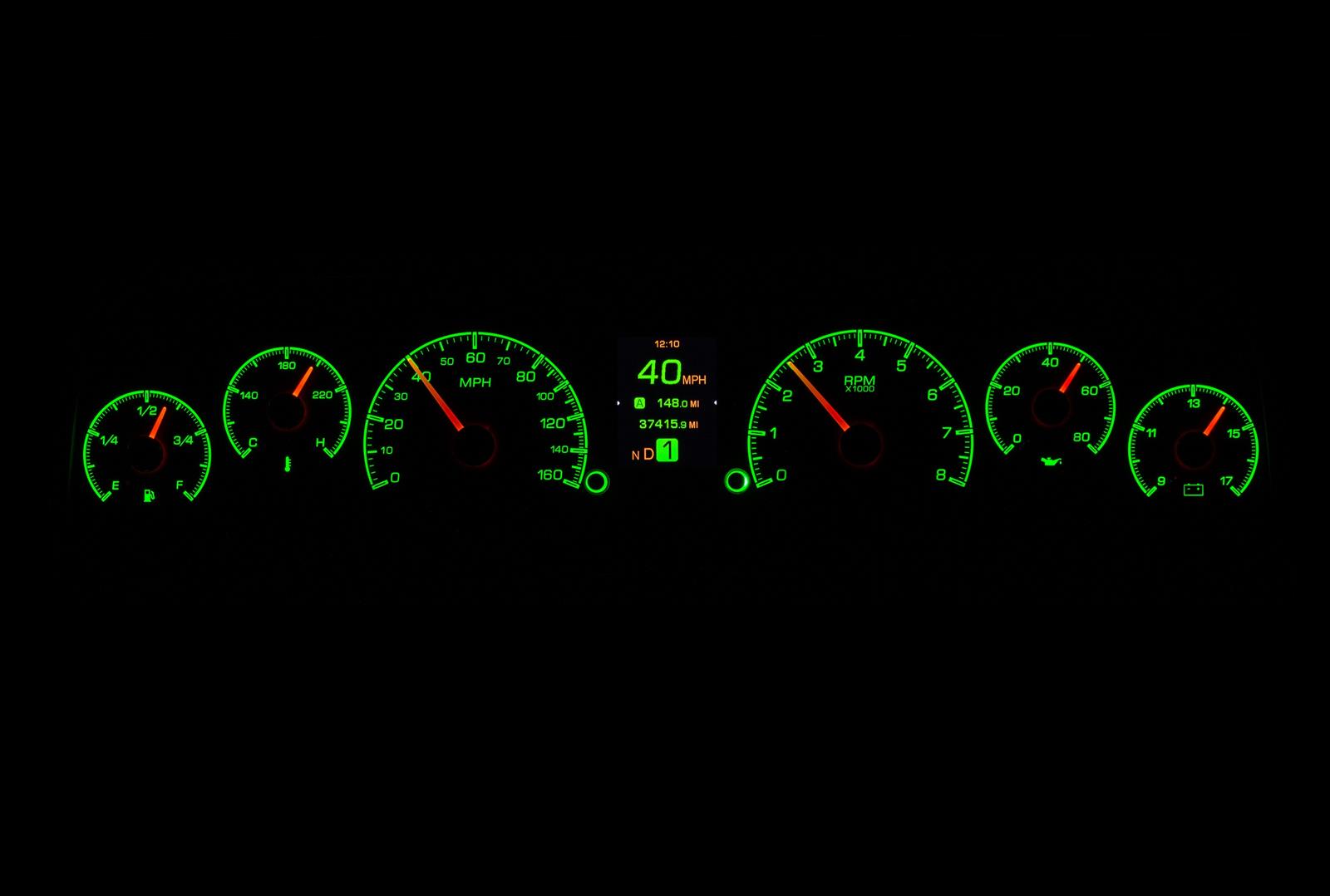 Dakota Digital HDX Direct-Fit Analog Gauge Systems HDX-64C-PU-S