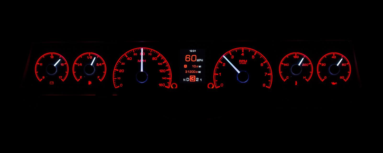 Dakota Digital HDX Direct-Fit Analog Gauge Systems HDX-66C-NOV-S