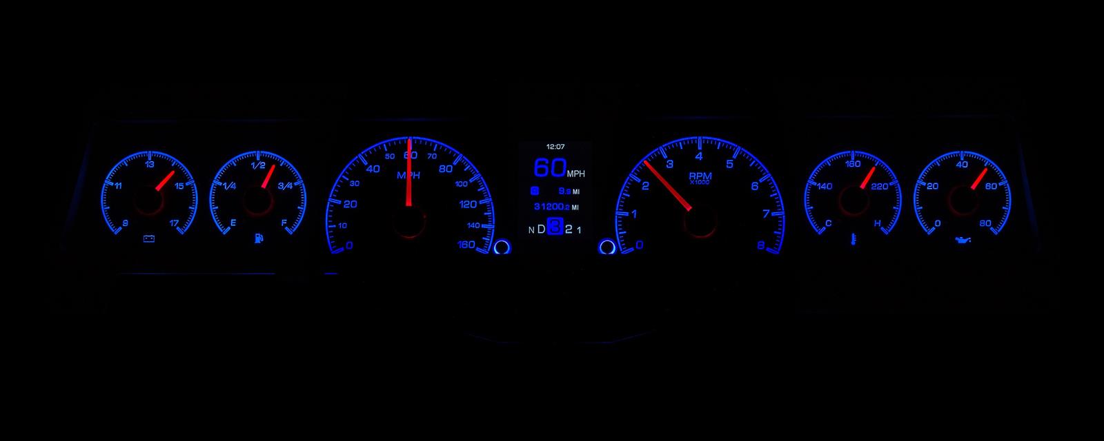 Dakota Digital HDX Direct-Fit Analog Gauge Systems HDX-66C-NOV-S