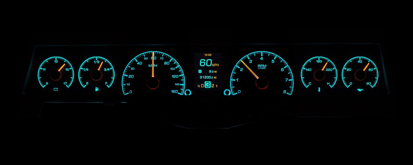 Dakota Digital HDX Direct-Fit Analog Gauge Systems HDX-66C-NOV-K