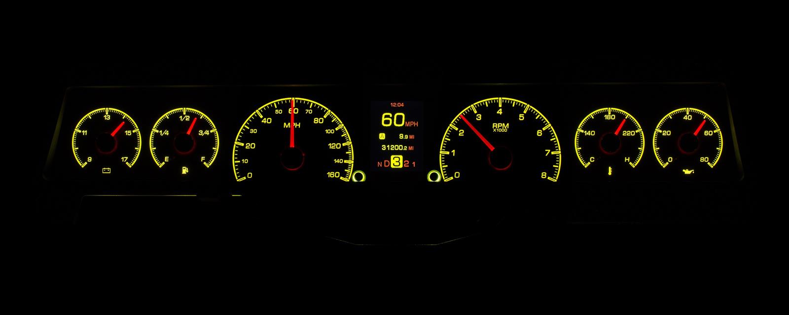 Dakota Digital HDX Direct-Fit Analog Gauge Systems HDX-66C-NOV-K